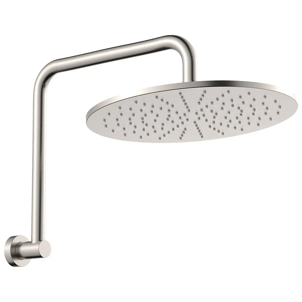 Empire Slim Gooseneck Shower Arm Set, Brushed Nickel fienza