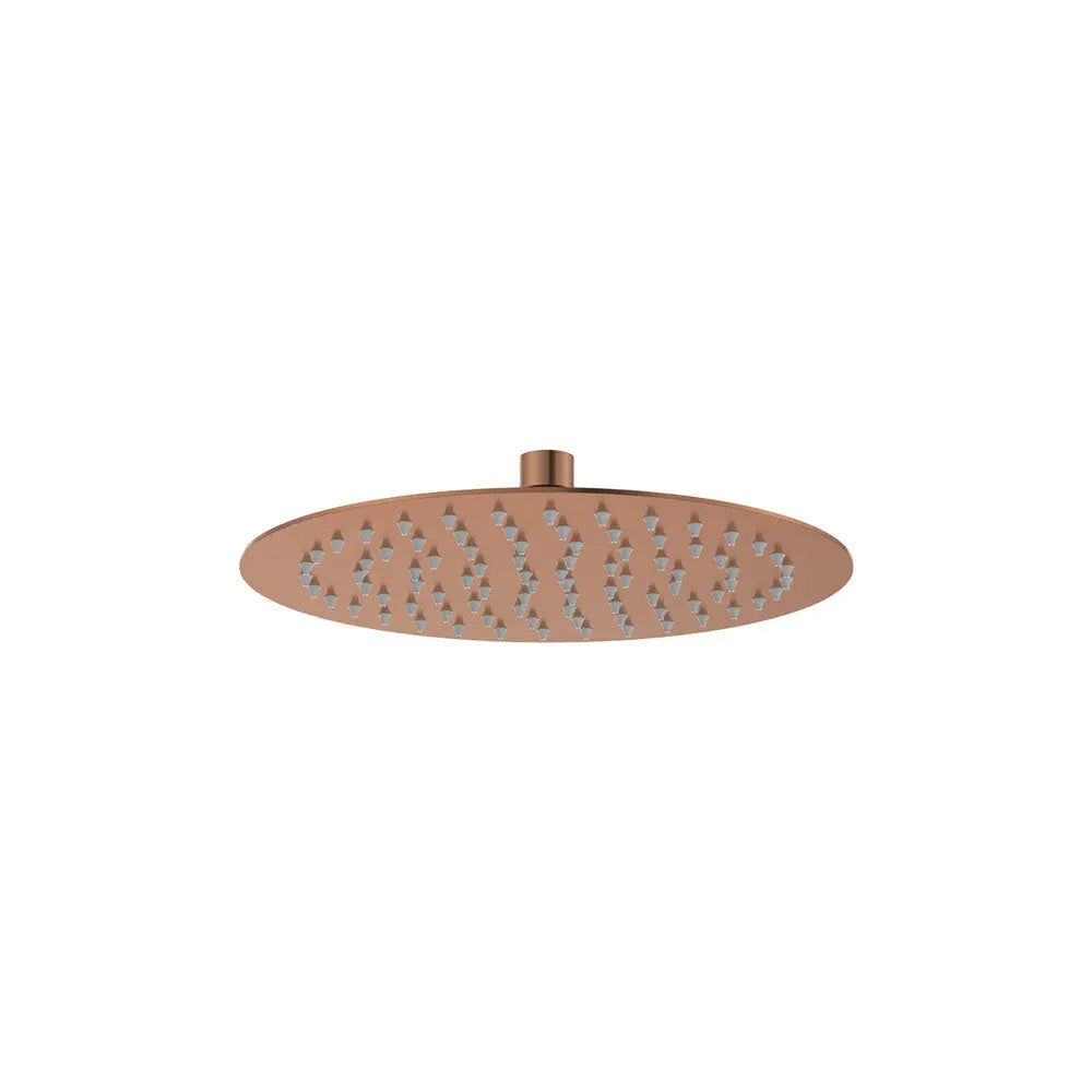 Kaya Shower Head, 250mm, Brushed Copper fienza