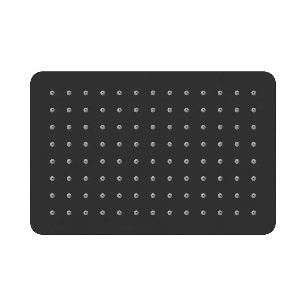 Koko Rectangular Shower Head, Matte Black fienza