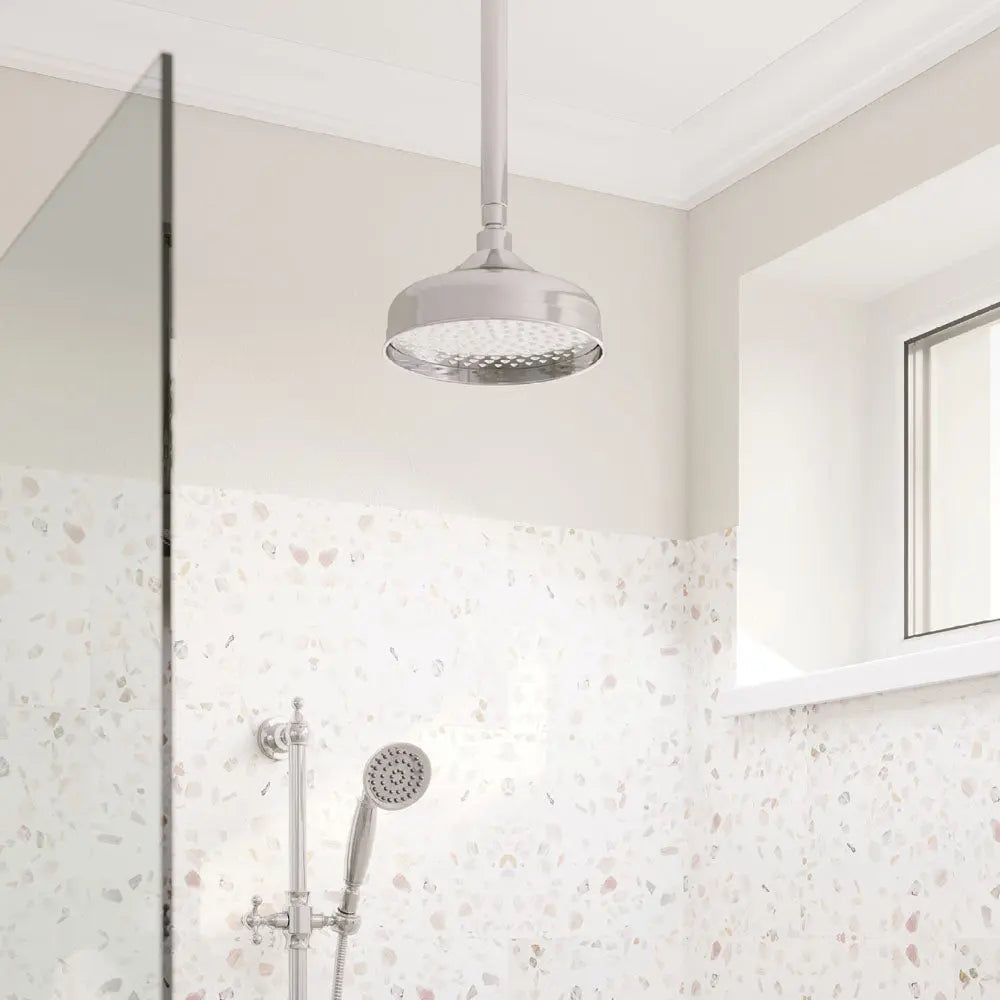 Round Shower Dropper, 300mm, Chrome fienza