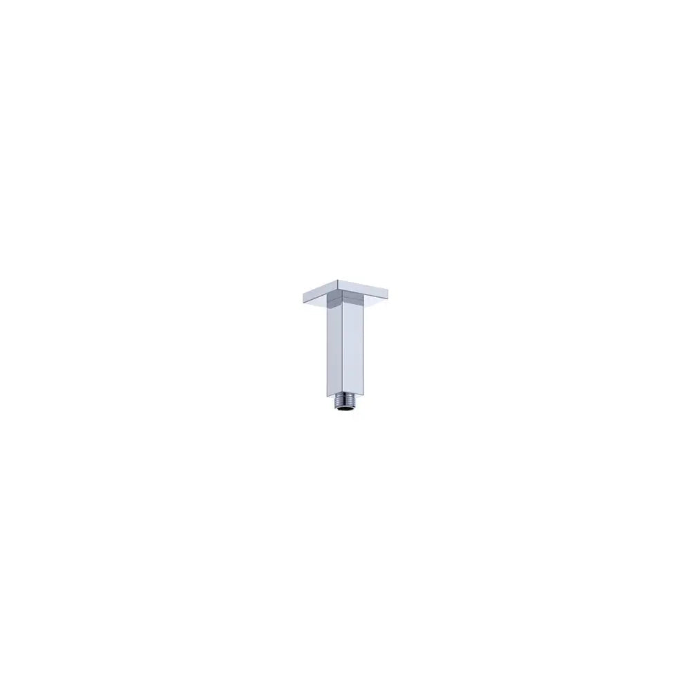 Square Chrome Ceiling Dropper, 100mm fienza