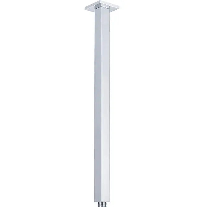 Square Chrome Ceiling Dropper, 600mm fienza