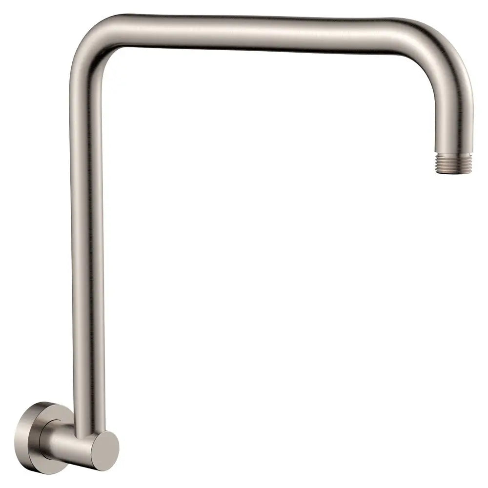 Round Fixed Gooseneck Shower Arm, Brushed Nickel fienza