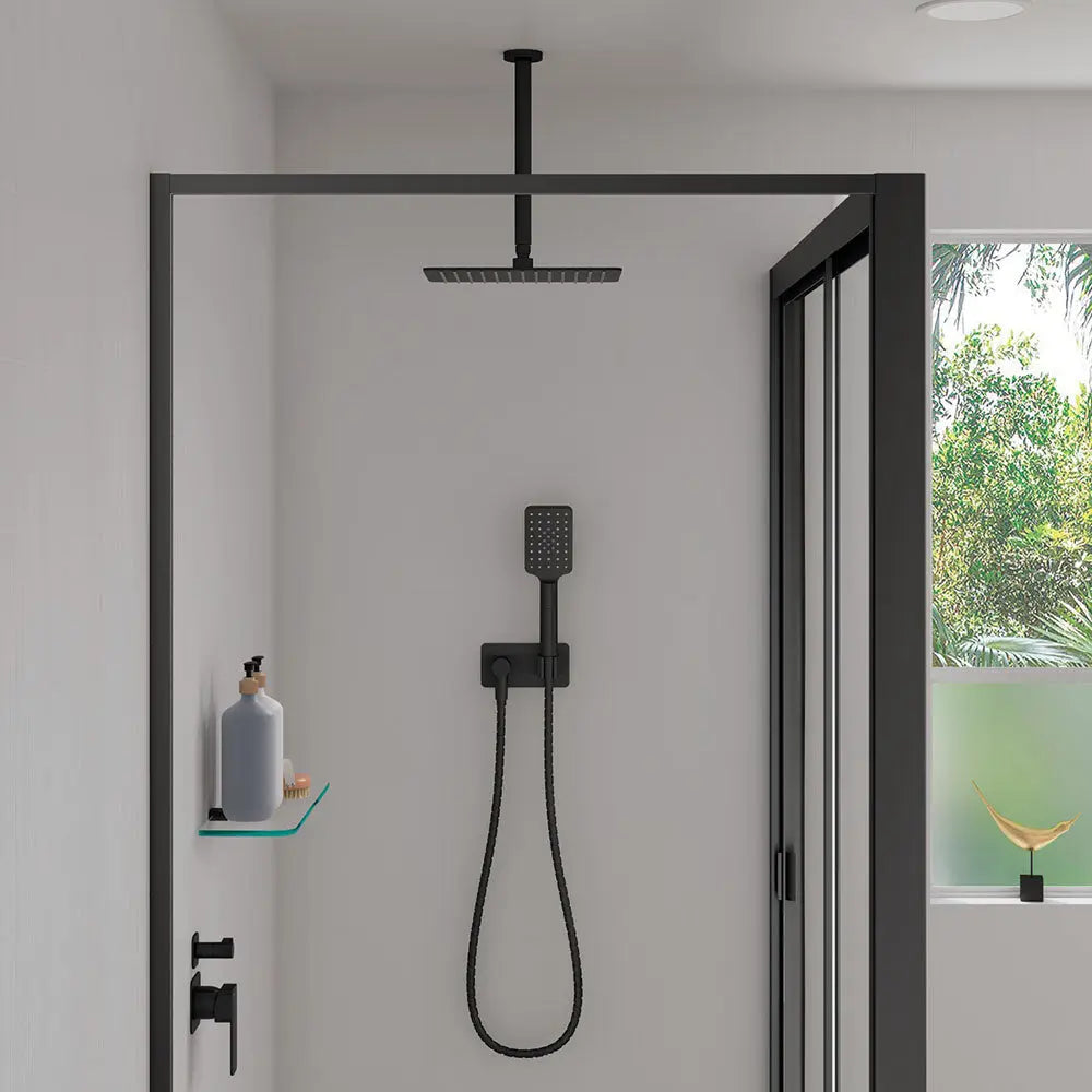 Round Shower Dropper, 300mm, Matte Black fienza