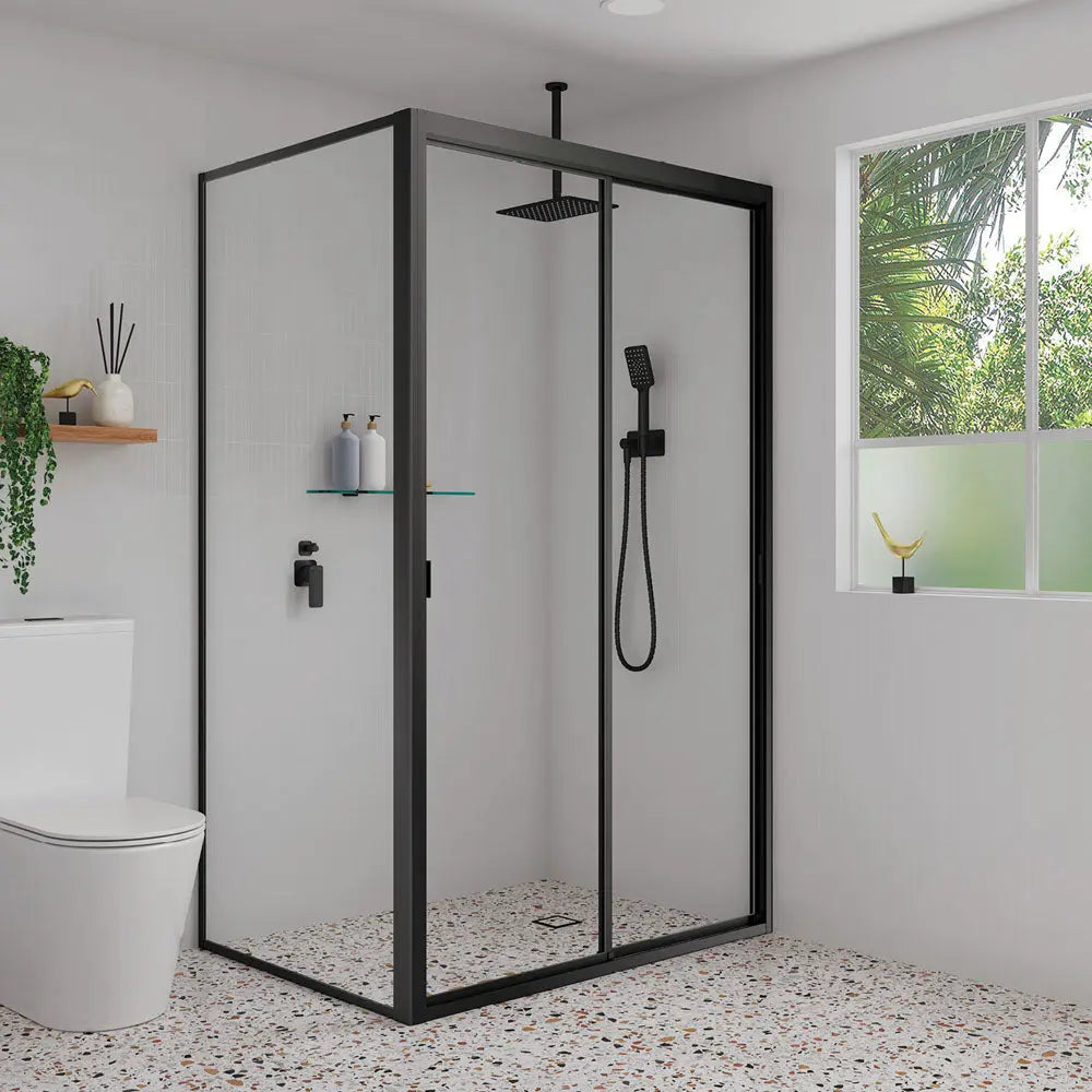 Round Shower Dropper, 300mm, Matte Black fienza