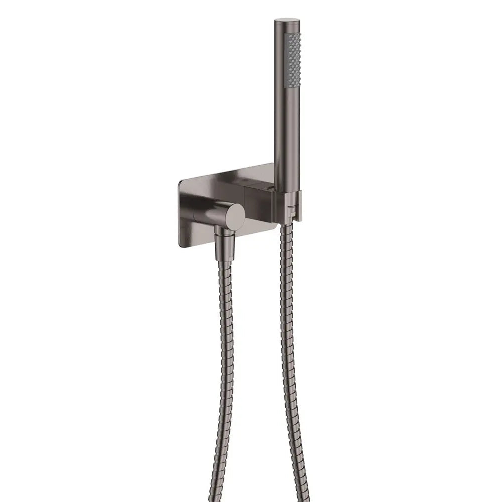 Isabella Hand Shower, Rectangular Plate, Gun Metal fienza