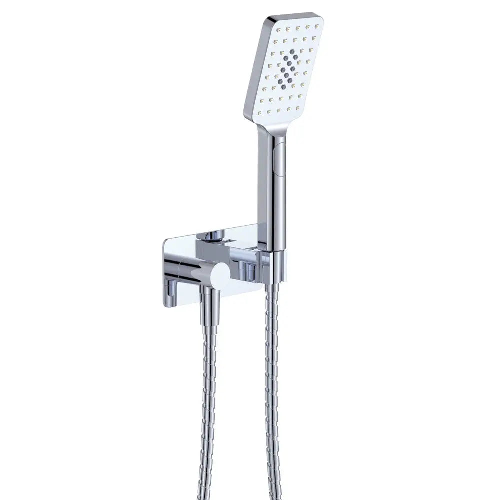 Tono Hand Shower, Rectangular Plate, Chrome fienza