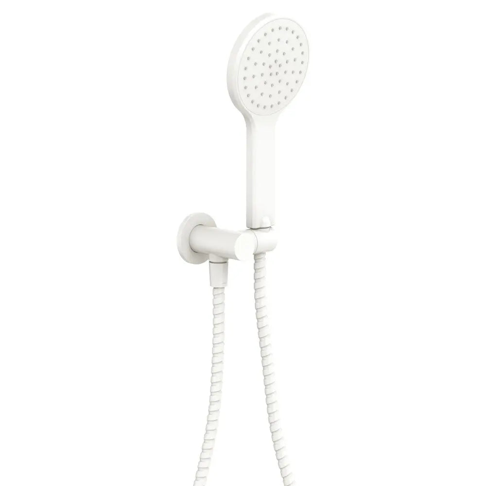 Kaya Hand Shower, Round Plate, Matte White fienza