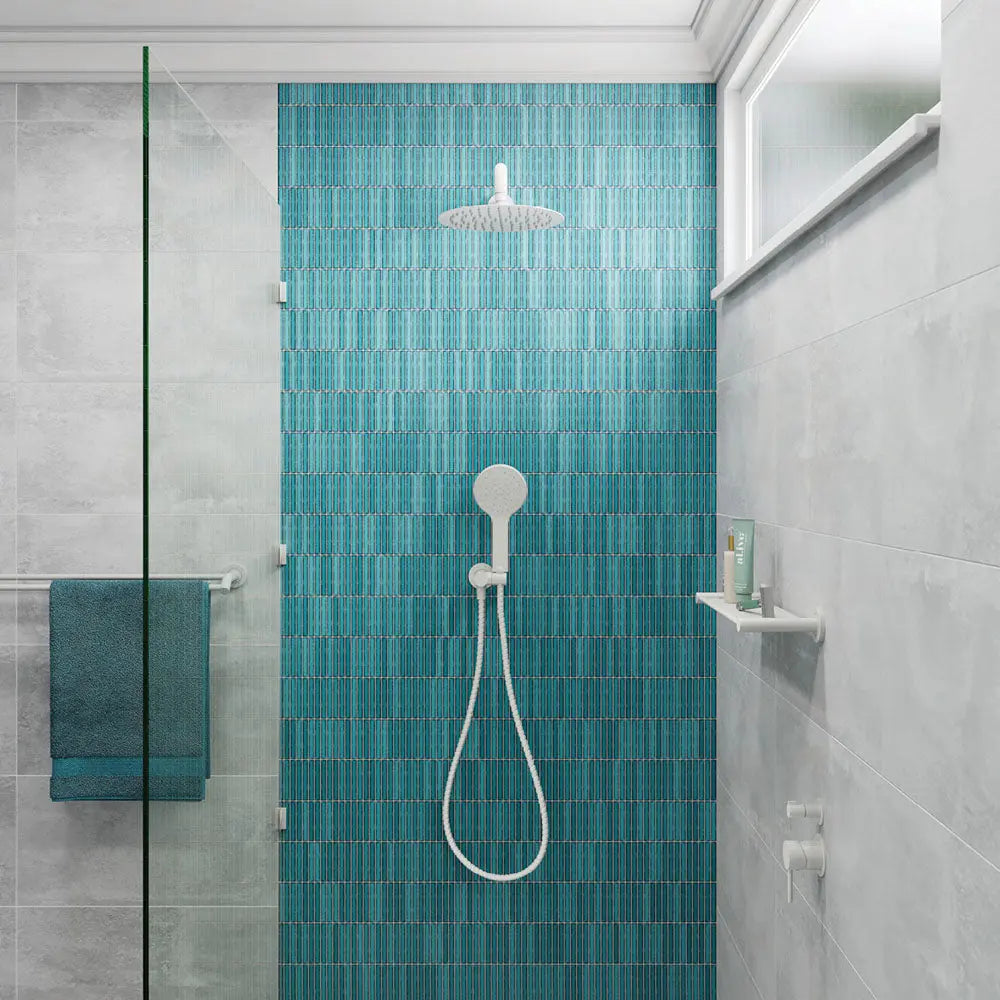 Kaya Hand Shower, Round Plate, Matte White fienza