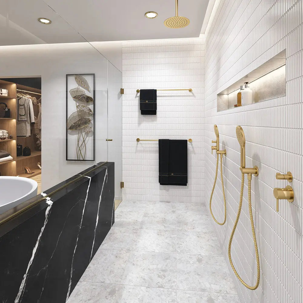 Kaya Hand Shower, Round Plate, Urban Brass fienza