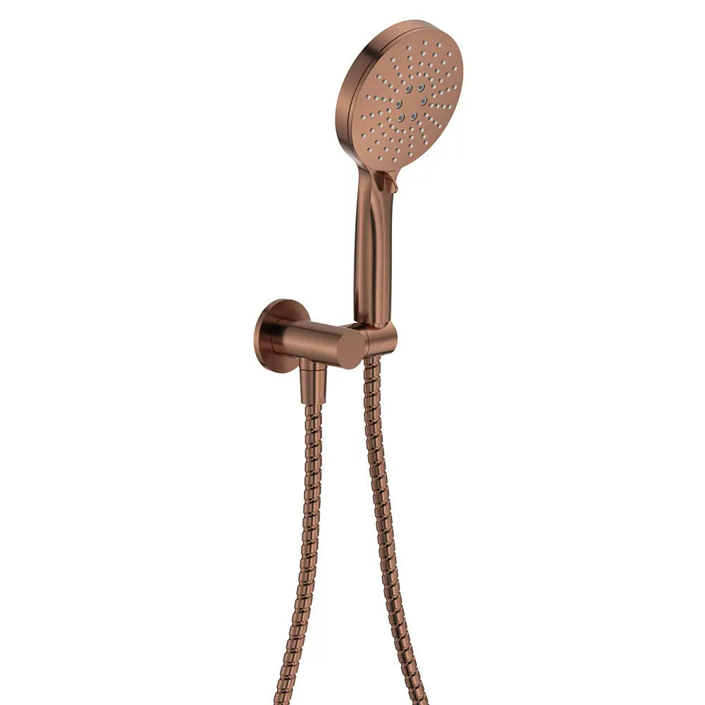 Empire Slim Hand Shower, Round Plate, Brushed Copper fienza