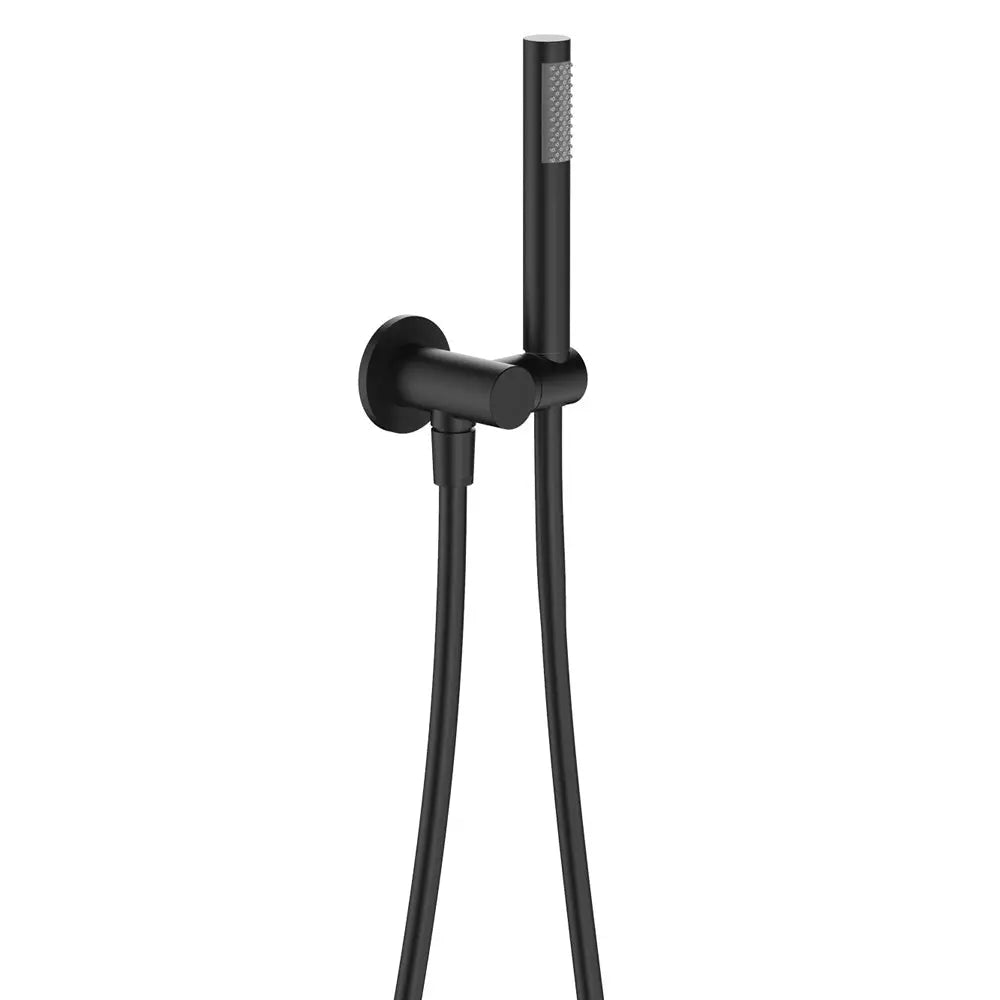 Hustle Hand Shower, Round Plate, Matte Black fienza