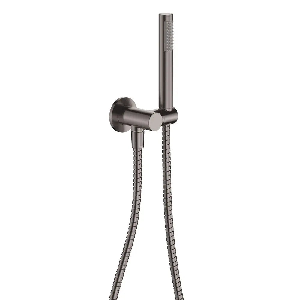 Isabella Hand Shower, Round Plate, Gun Metal fienza