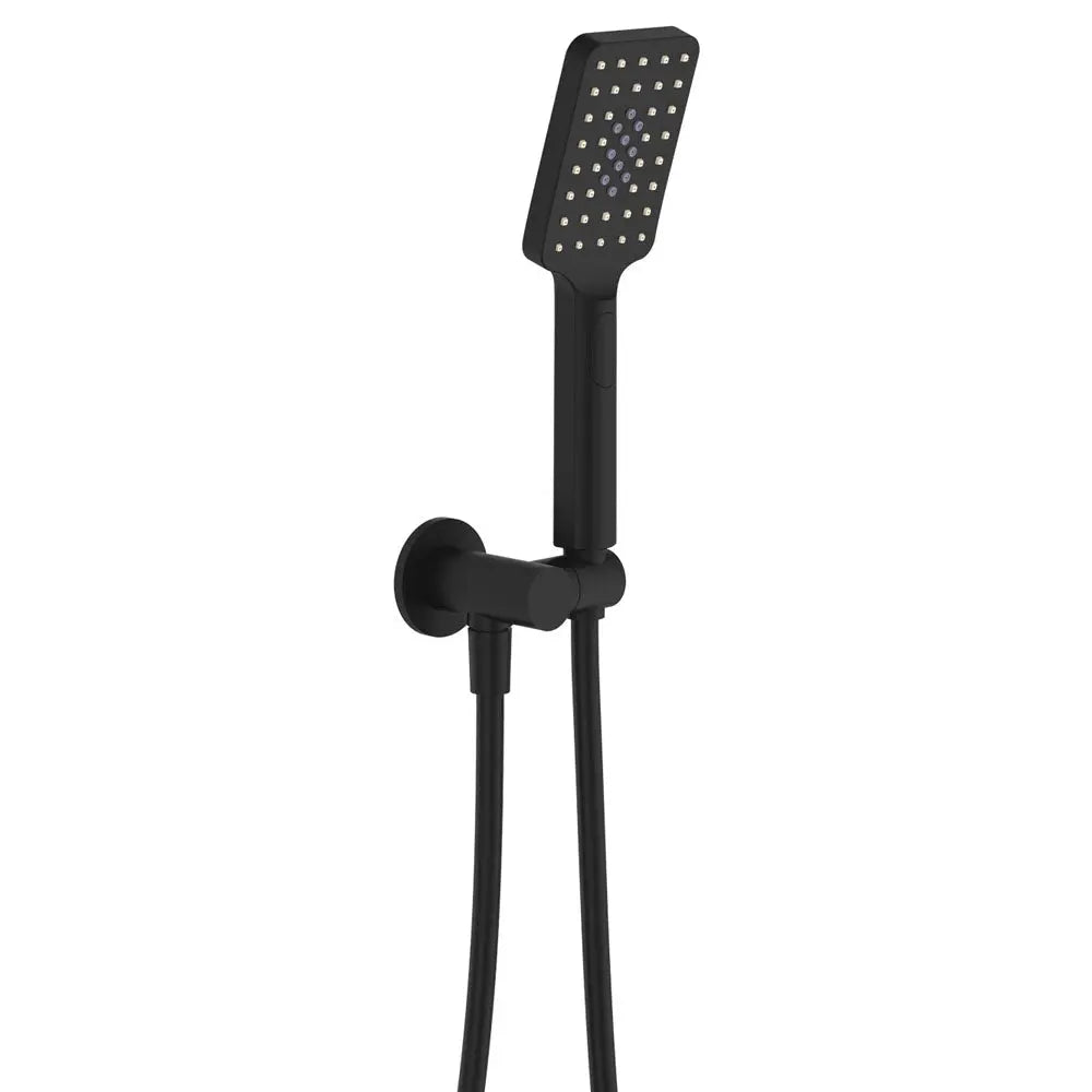 Tono Hand Shower, Round Plate, Matte Black fienza