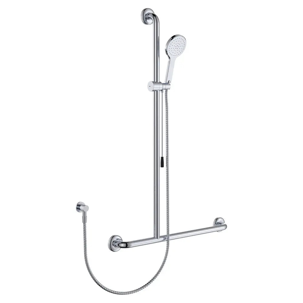 Luciana Care Inverted T Rail Shower with Push/Pull Slider, Left-Hand fienza