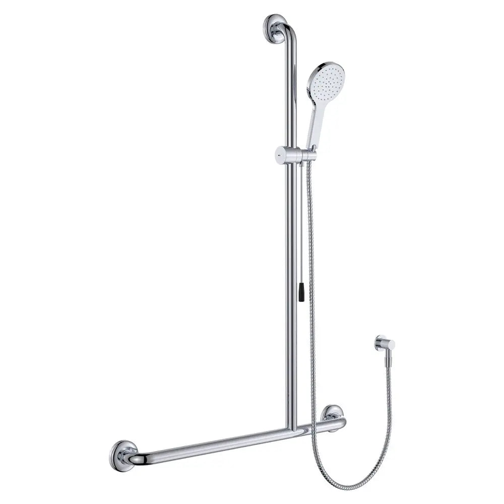 Luciana Care Inverted T Rail Showerwith Push/Pull Slider, Right-Hand fienza