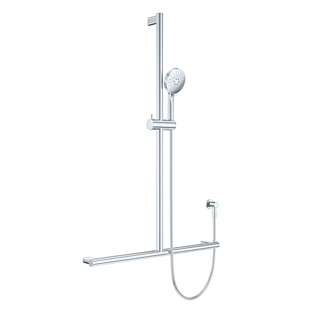 Care Inverted T Rail Shower, Chrome fienza