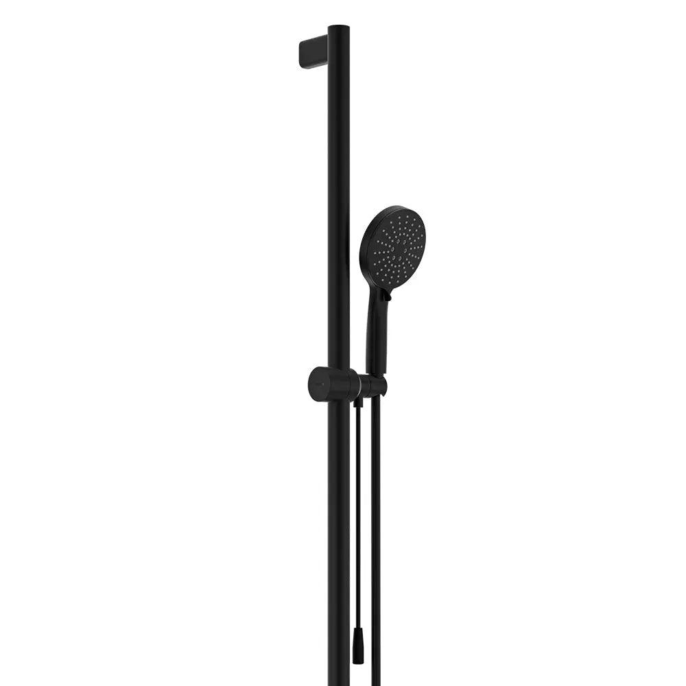 Care Inverted T Rail Shower with Push/Pull Slider, Matte Black fienza