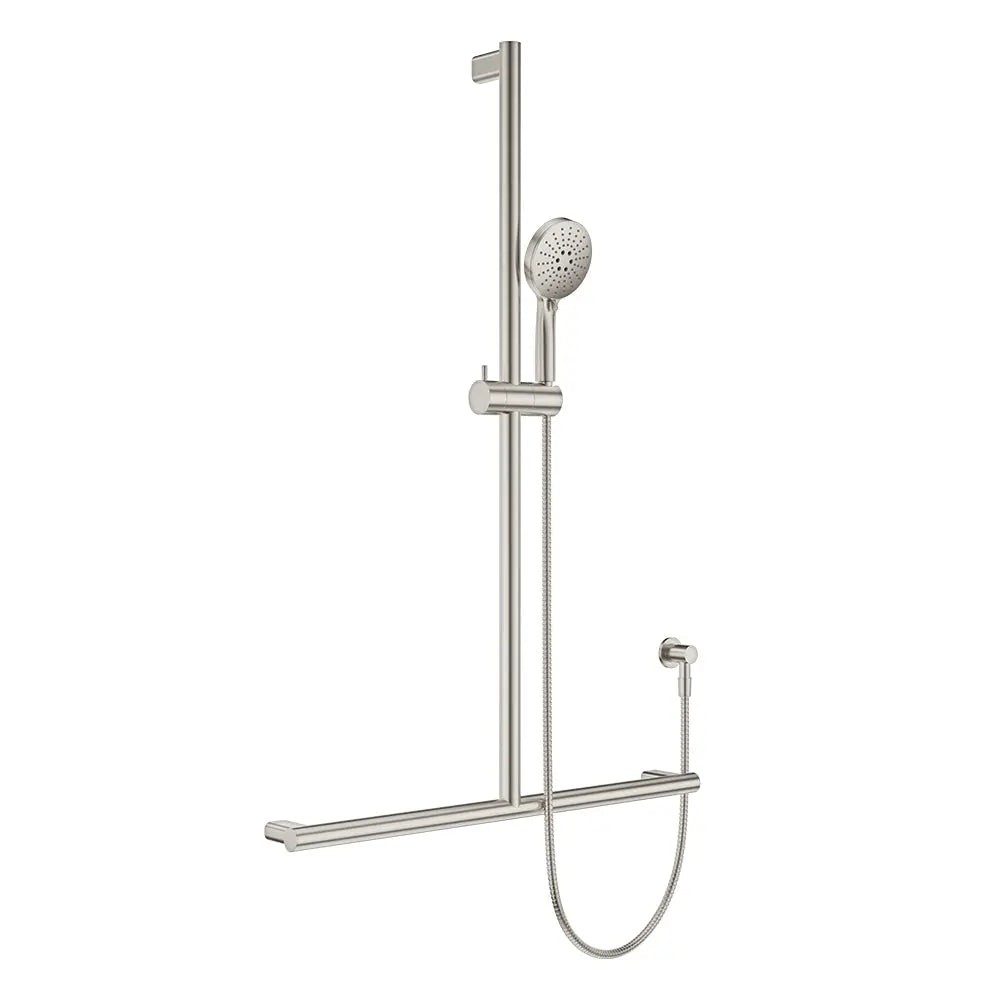 Care Inverted T Rail Shower, Brushed Nickel fienza