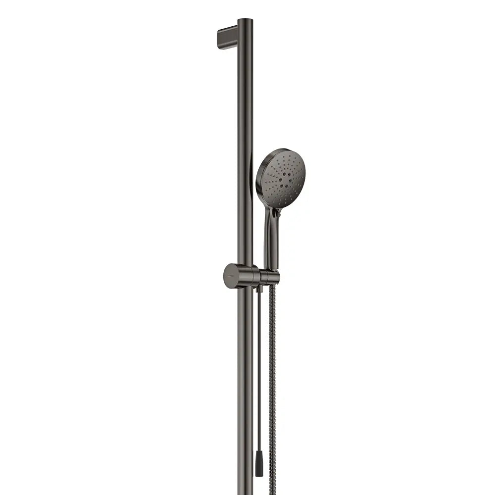 Care Inverted T Rail Shower with Push/Pull Slider, Gun Metal fienza