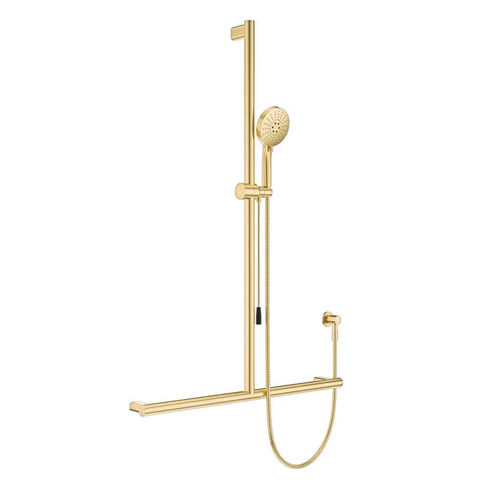 Care Inverted T Rail Shower with Push/Pull Slider, Urban Brass fienza