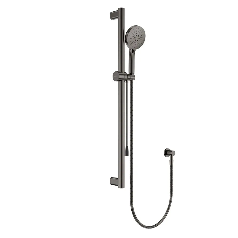 Care Rail Shower with Push/Pull Slider, Gun Metal fienza