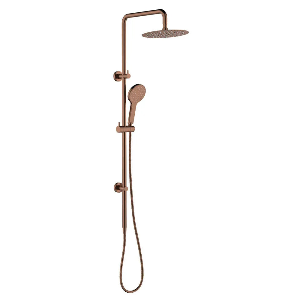 Kaya Twin Shower, Brushed Copper fienza
