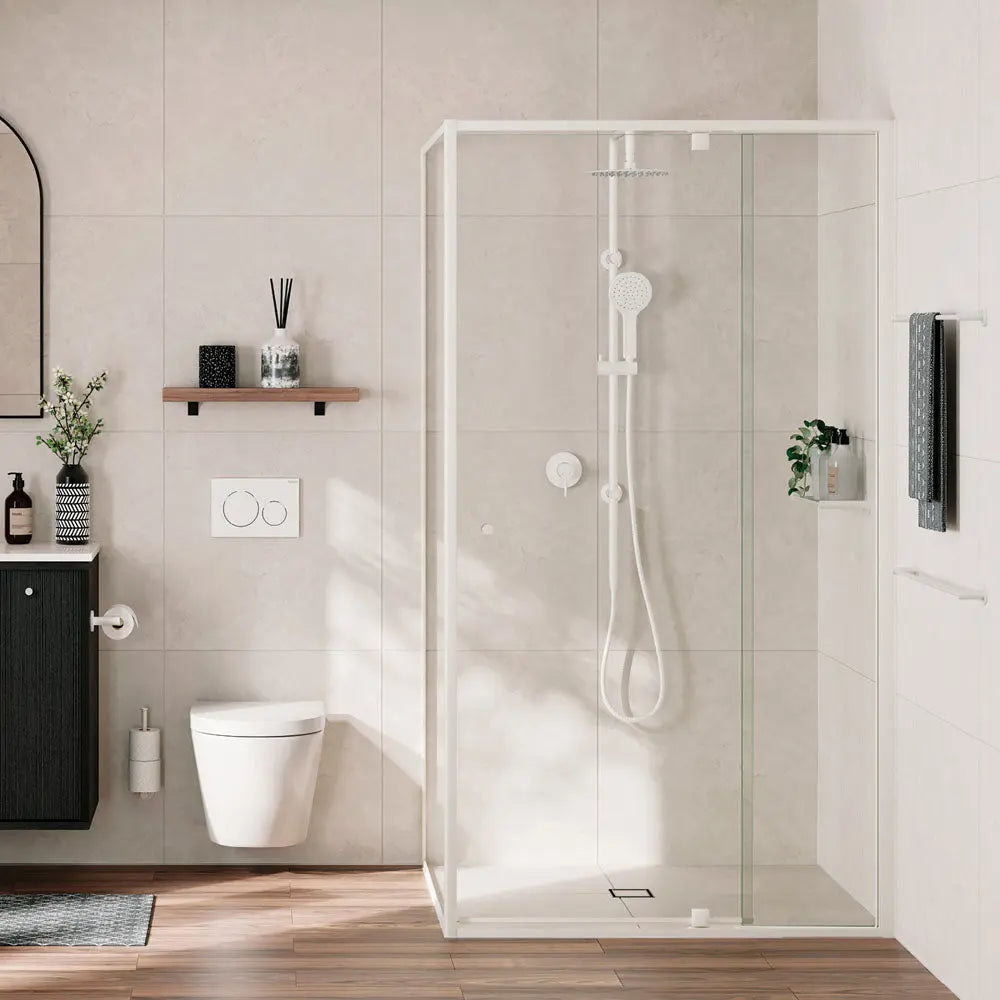 Kaya Twin Shower, Matte White fienza