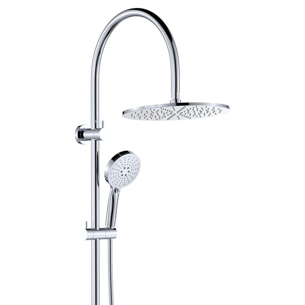 Empire Slim Curved Twin Shower, Chrome fienza