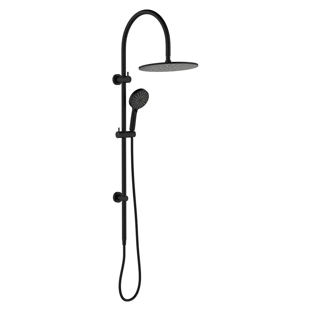 Empire Slim Curved Twin Shower, Matte Black fienza