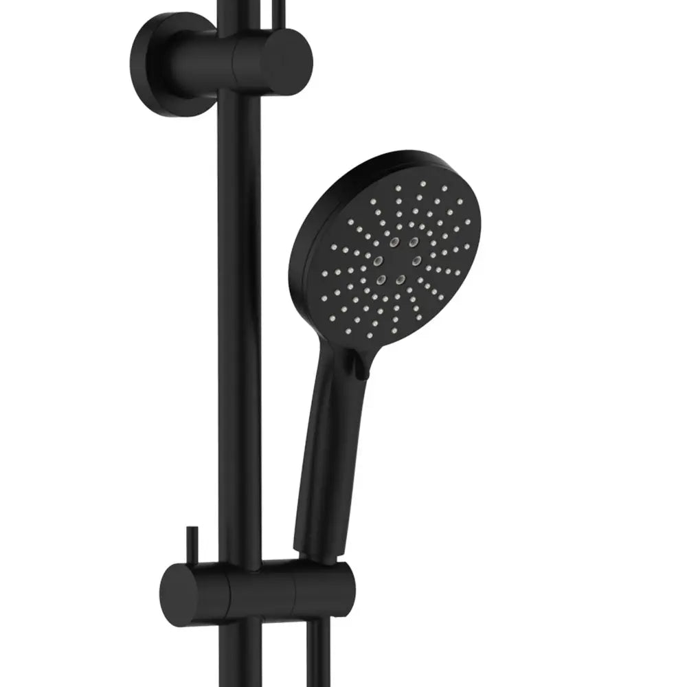 Empire Slim Curved Twin Shower, Matte Black fienza
