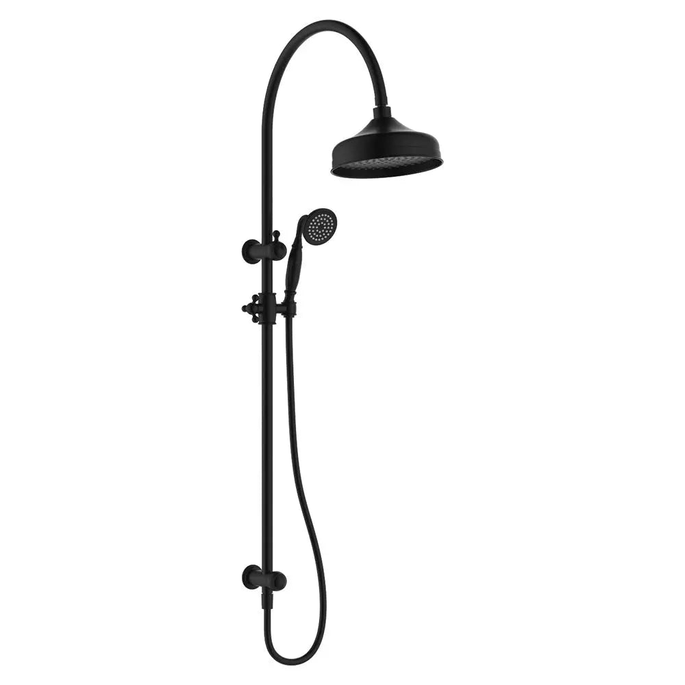 Lillian Twin Shower, Matte Black fienza