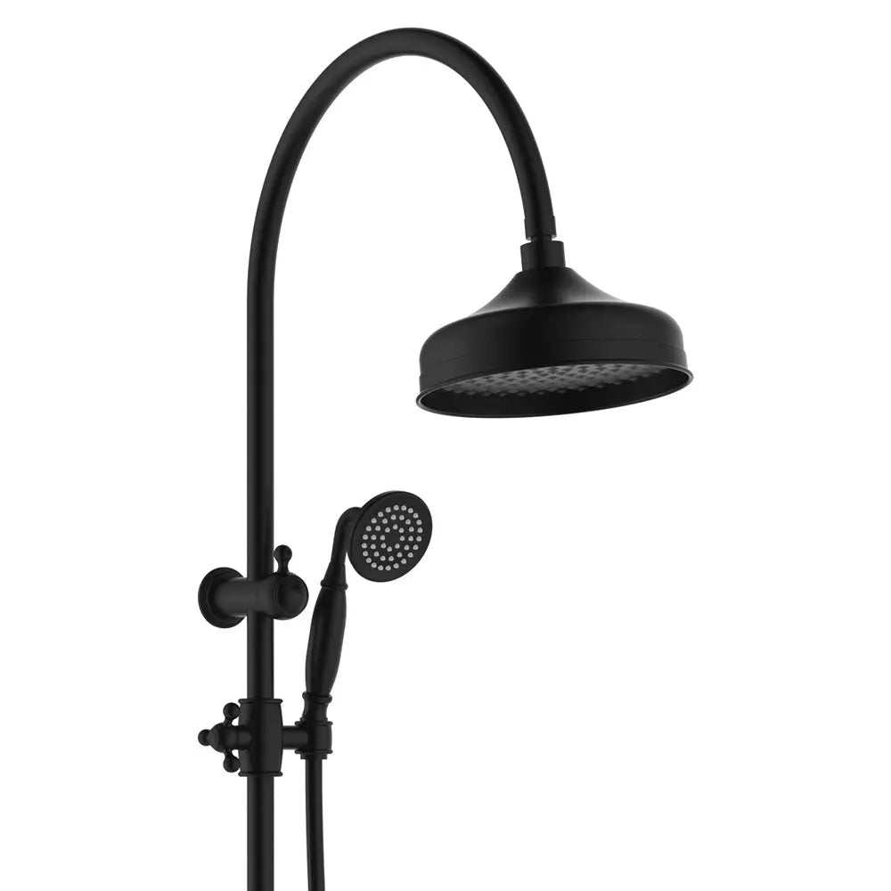 Lillian Twin Shower, Matte Black fienza
