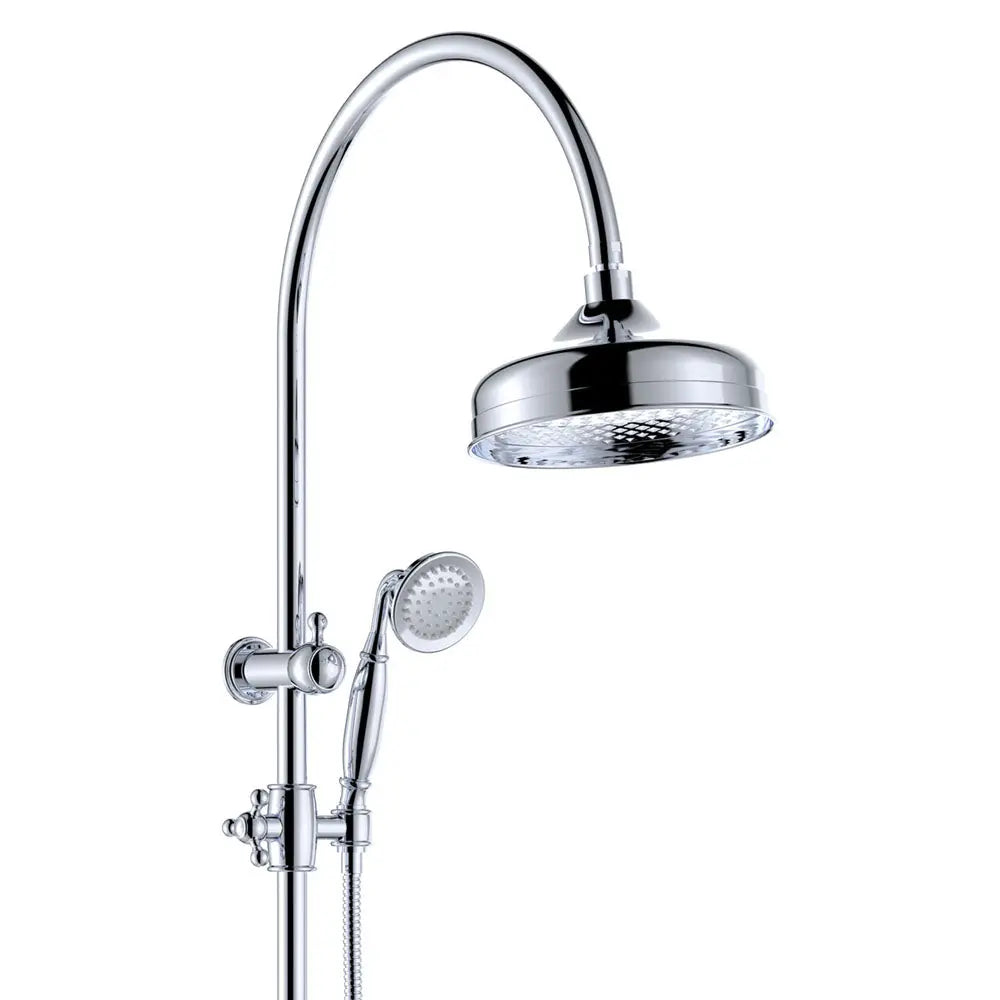 Lillian Twin Shower, Chrome fienza