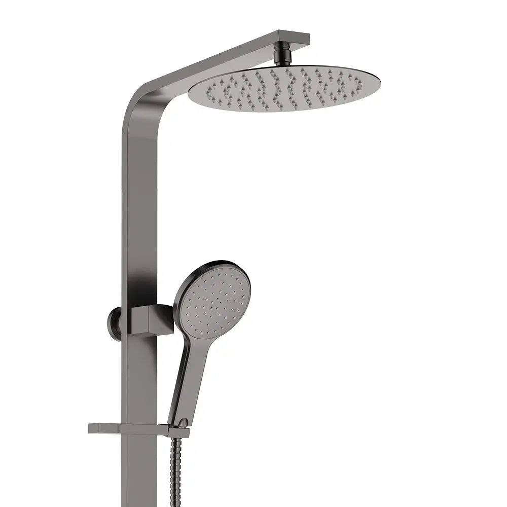 Kaya Deluxe Twin Shower, Gun Metal fienza