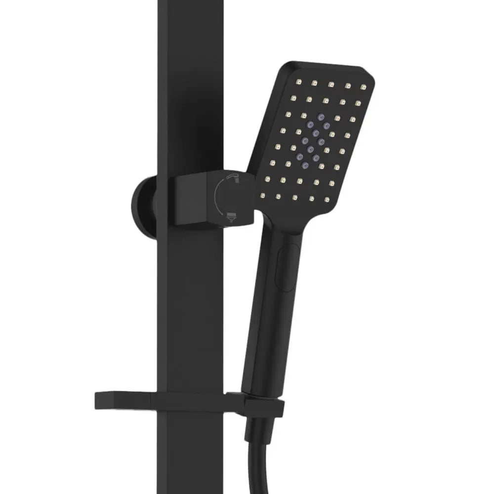 Tono Deluxe Twin Shower, Matte Black fienza