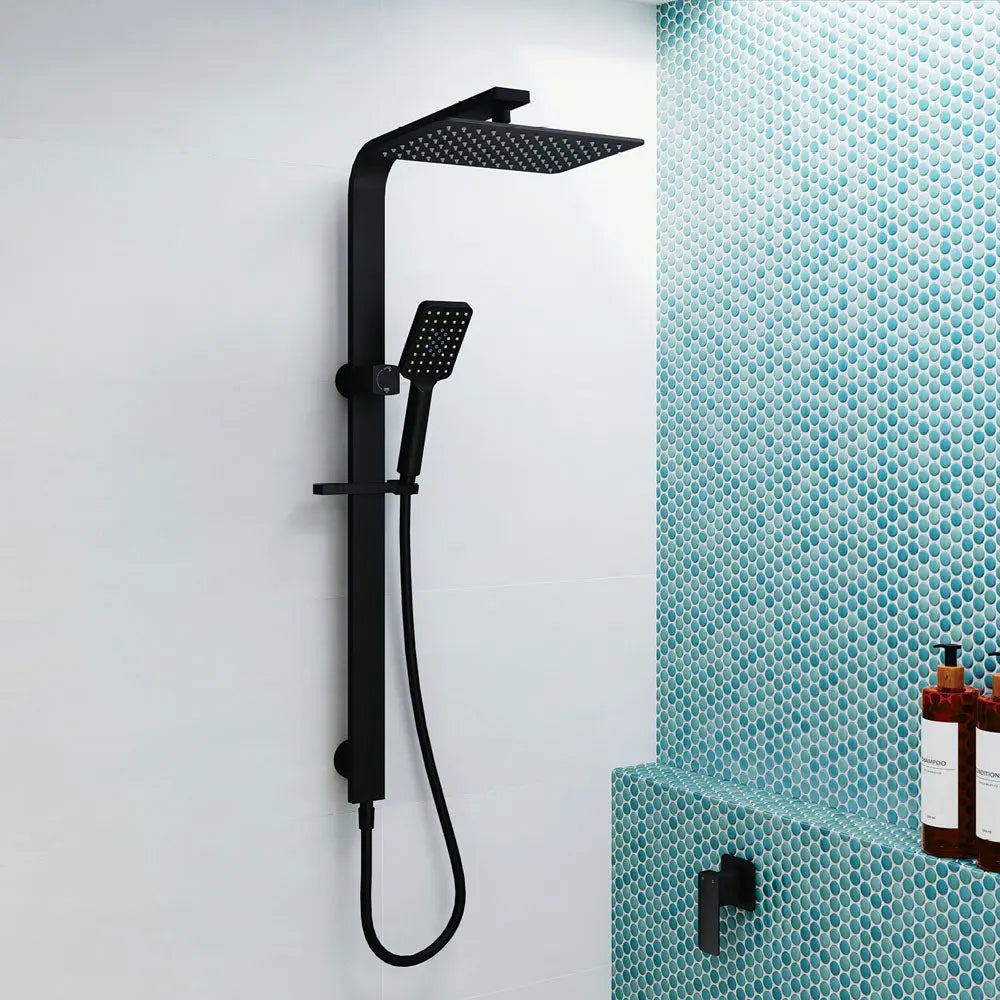 Tono Deluxe Twin Shower, Matte Black fienza
