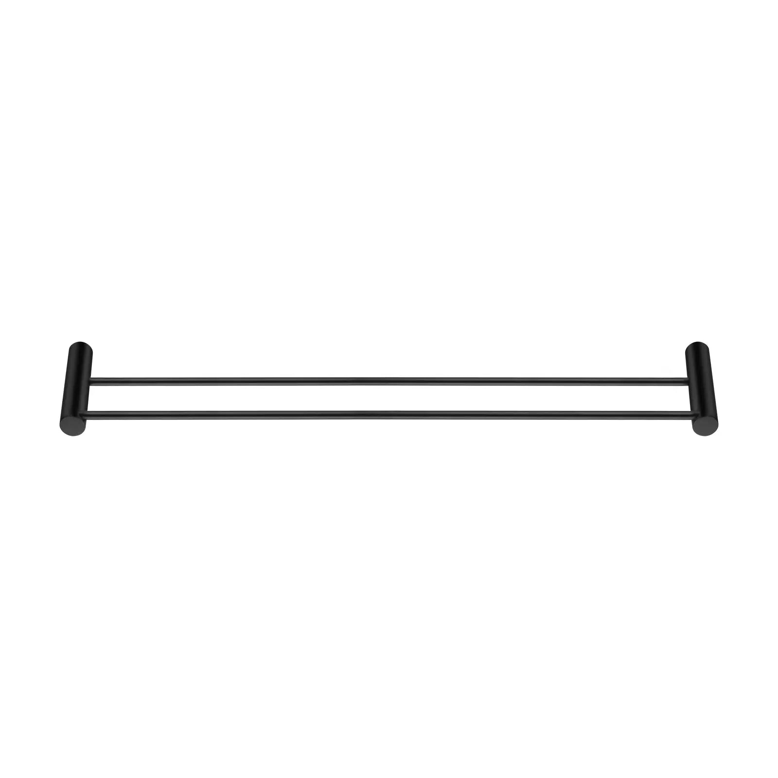 600mm Black Double Towel Rail Aquaperla