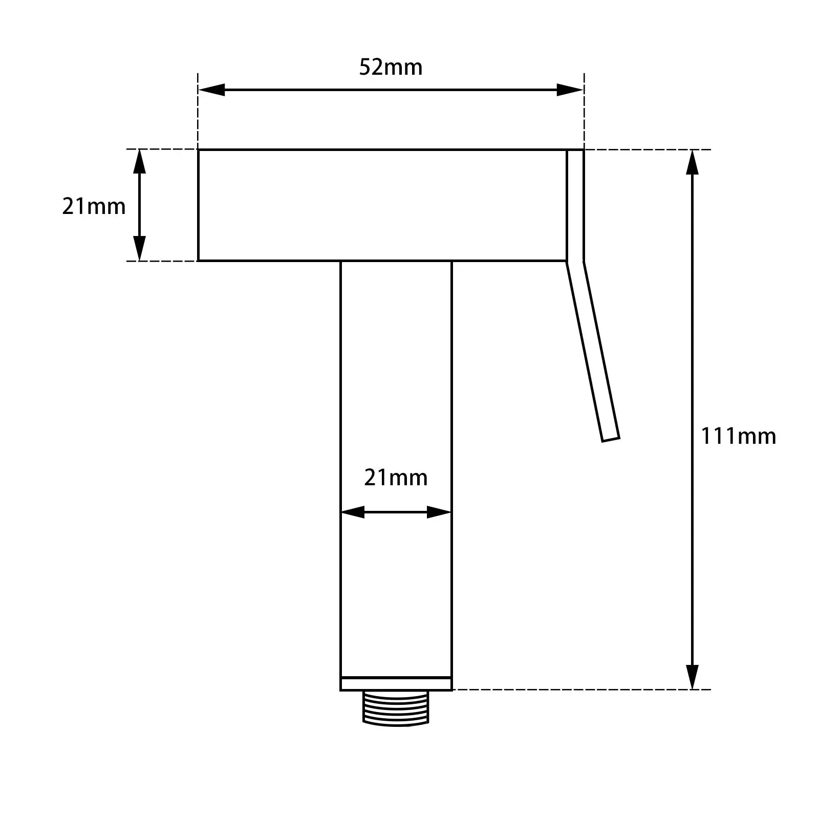 Brushed Nickel Brass Toilet Bidet Aquaperla