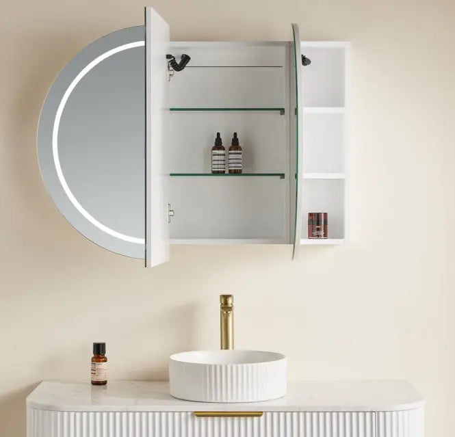 Olivia LED Mirror Cabinet 1200X750X155mm Poseidonbk
