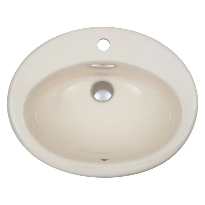 RAK Jessica Ivory Fully-Inset Basin, 1 Tap Hole fienza