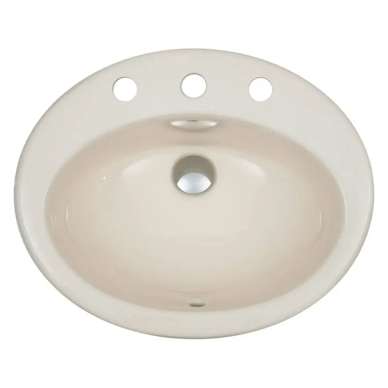 RAK Jessica Ivory Fully-Inset Basin, 3 Tap Holes fienza