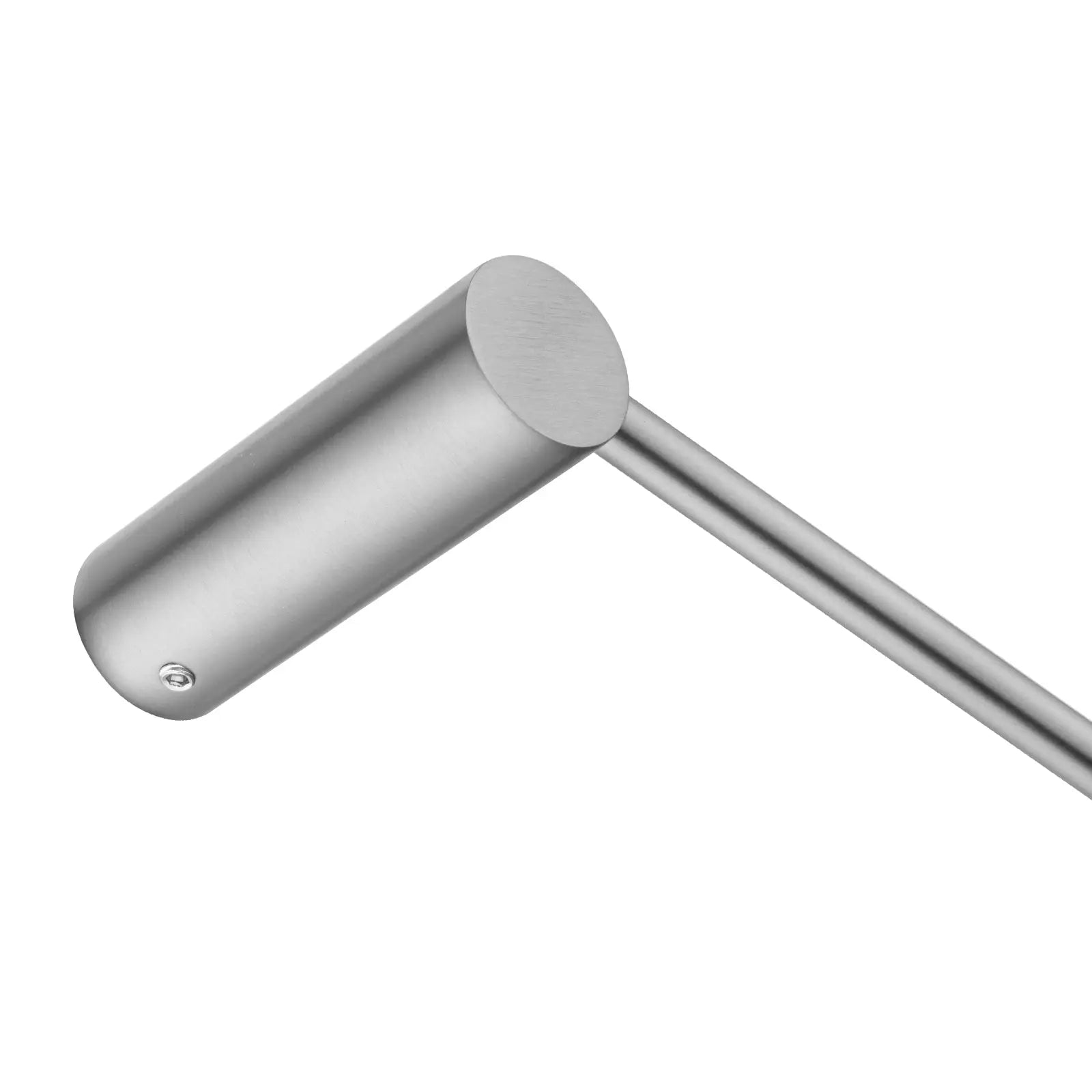600mm Brushed Nickel Single Towel Rail Aquaperla