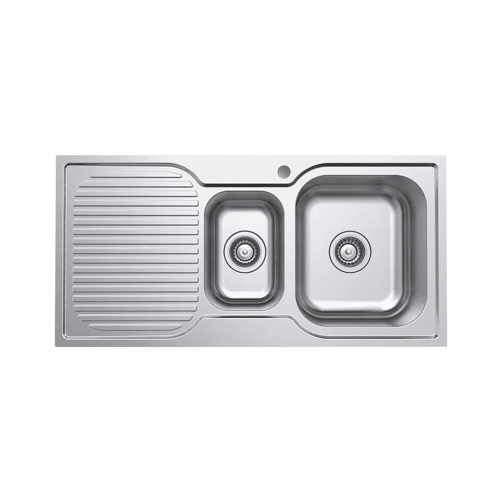 Tiva 980 1.5 Kitchen Sink with Drainer, Right Bowl fienza