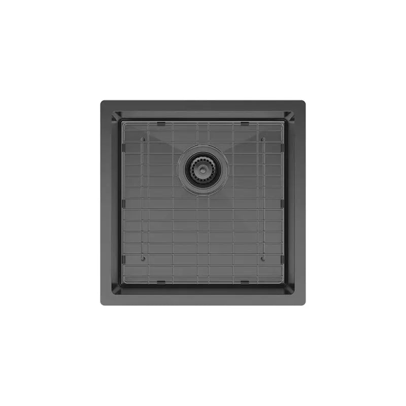 Hana 32L Single Kitchen Sink, PVD Carbon Metal fienza