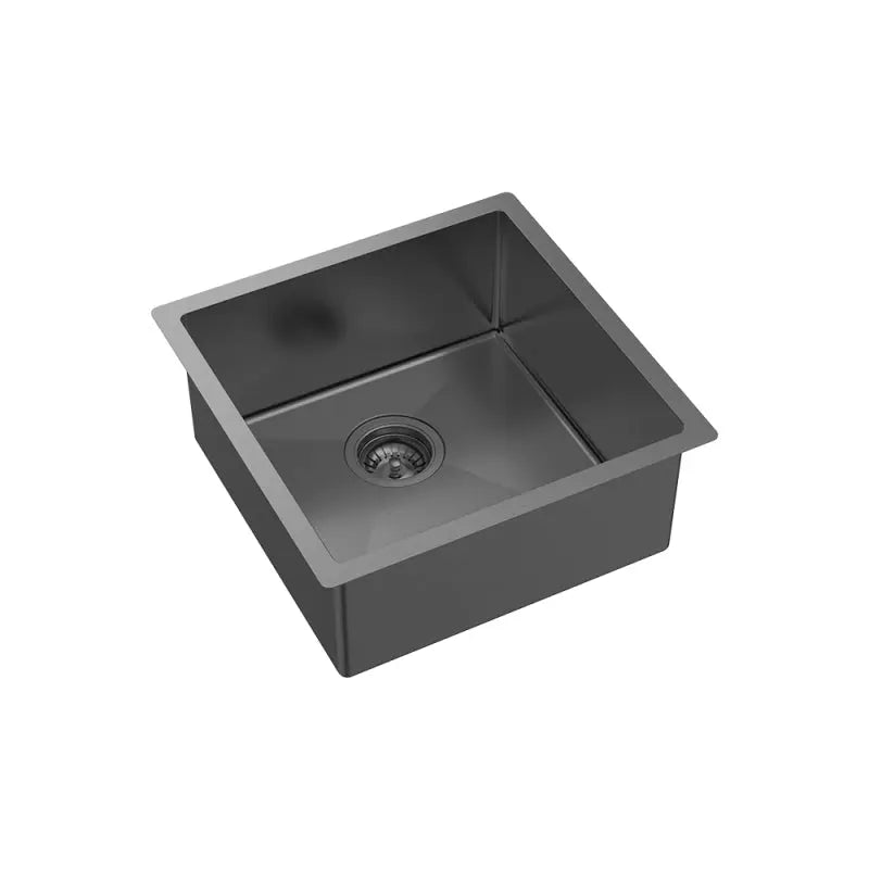 Hana 32L Single Kitchen Sink, PVD Carbon Metal fienza