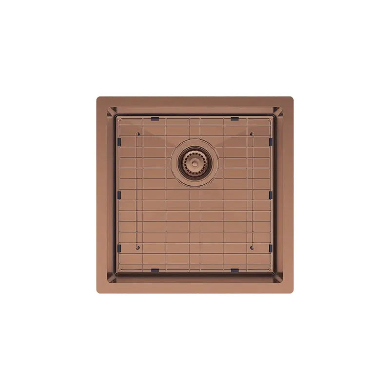 Hana 32L Single Kitchen Sink, Brushed Copper fienza