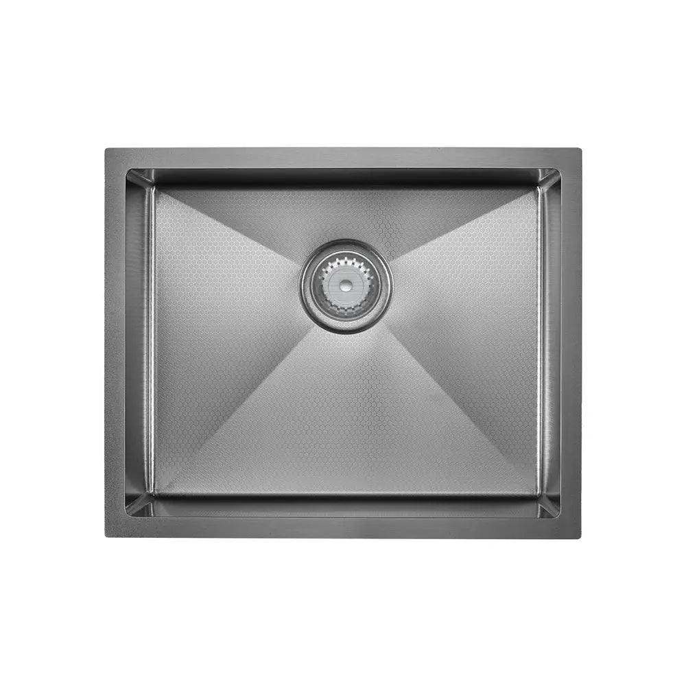 Hana Anti-Scratch 40L Single Kitchen Sink, PVD Gun Metal fienza
