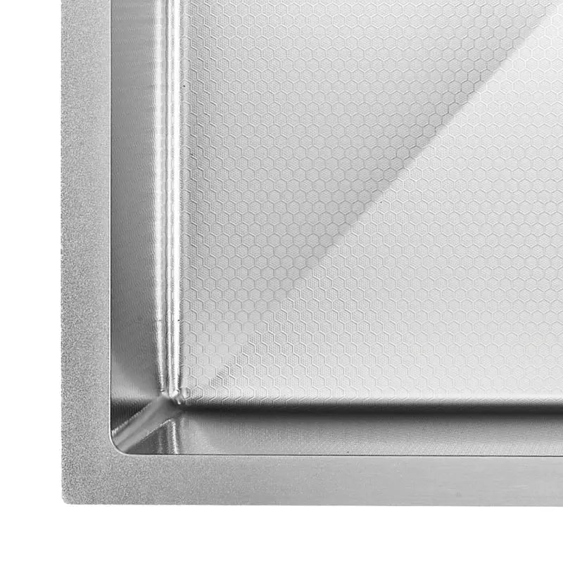 Hana Anti-Scratch 40L Single Kitchen Sink, Stainless Steel fienza