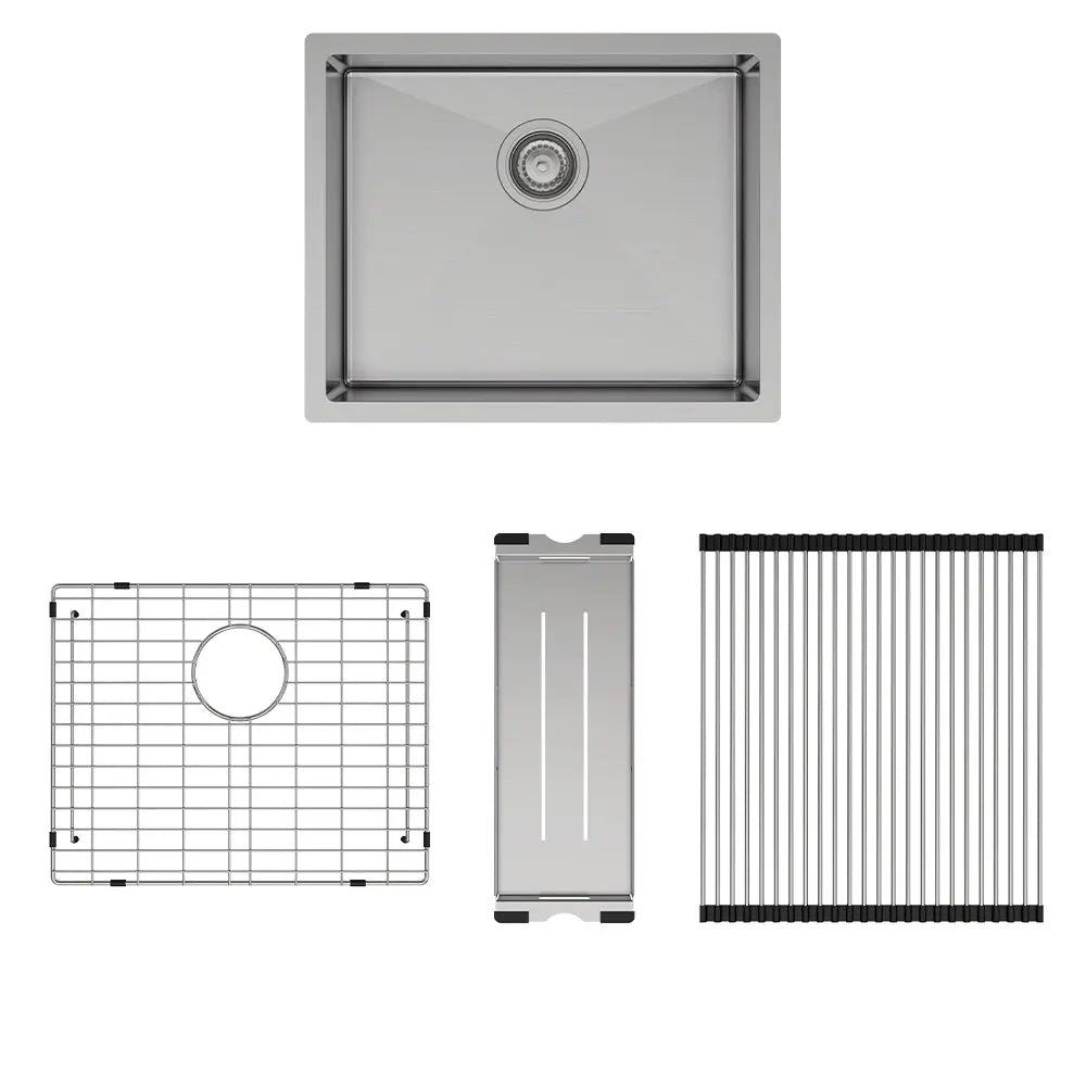 Hana 40L Single Kitchen Sink Kit fienza